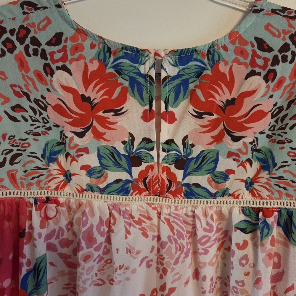 UMGEE Floral Long Sleeve Dress Large - Picture 5 of 6